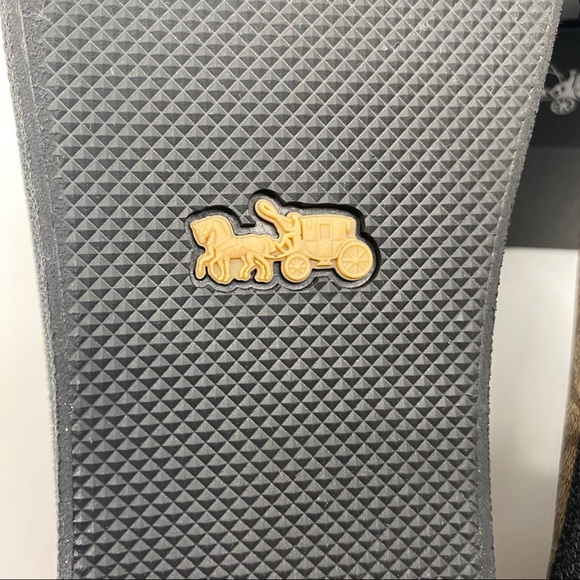 COACH Classic Signature Monogram Hi-Top Sneakers - Picture 14 of 16